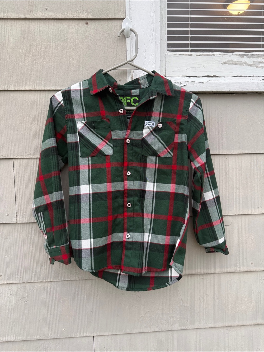 Kids Dixxon Kids Green Plaid flannel